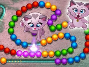 Kitty Marbles Online Puzzle Game