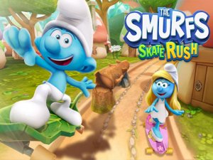 The Smufrs Skate Rush Online Arcade Game