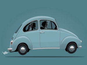 Vintage Sports Car Difference Online Coloring Game