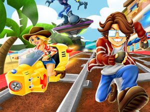 Urban Subway Rail Blazers - Texas Run Online Arcade Game