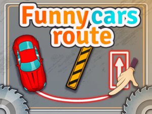 Funny Cars Route Puzzle Game