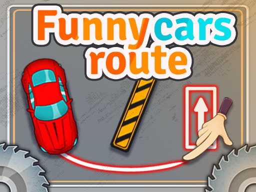 Funny Cars Route Puzzle Game