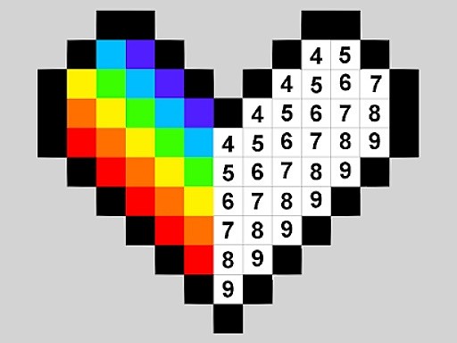 Color by Numbers Online Puzzle Game