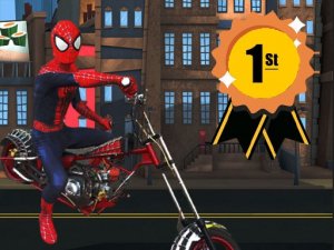 Spider Man Motorbike Racing Game