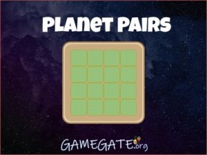 Planet Pairs Memory Card Game