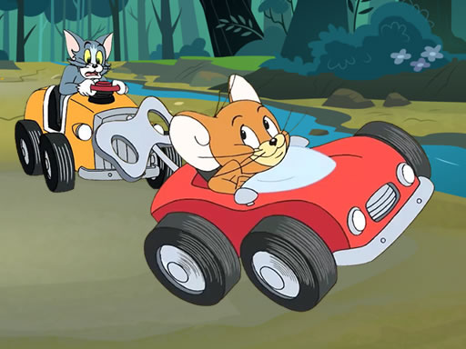 Tom and Jerry Car Jigsaw Puzzle Game