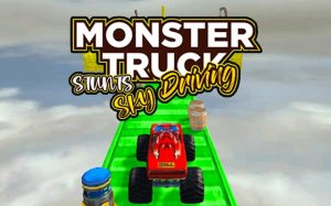 Monster Truck Stunts Sky Driving: Offroad Stunt Game Online